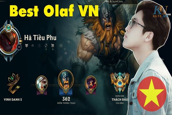 Hà Tiều Phu cùng tướng tủ Olaf khắc chế Warwick cực tốt