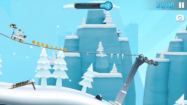 Gameplay của Ski Safari 2